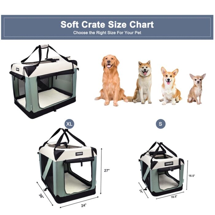 Crate Size Chart 36 & 24"